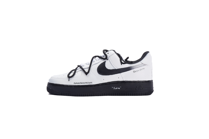 Nike Nike Air Force 1 Vlad Deconstruction Black Wing Synthetic Leather Low top Casual Skate Shoes Unisex