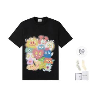 Charlie Luciano T Shirts Unisex Crew Neck Moderate