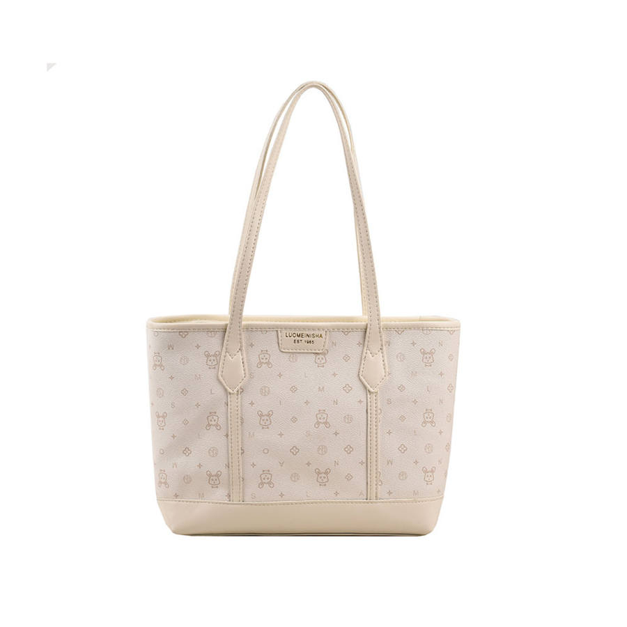 YALU Pu Handbag Women's White/Green/Pink