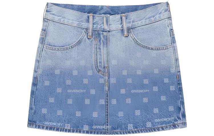 Givenchy Givenchy Denim Short Skirts Women's Blue Moderate Short Other