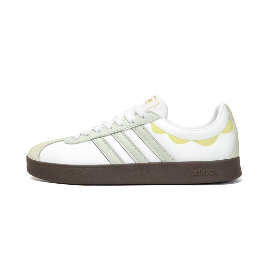 Adidas Adidas Vl Court Classic Treading On Flowers, Spring Overture Synthetic Leather Cushioning Low top Skateboard Shoes