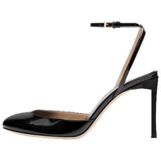 TOM FORD Selen Patent Leather Slim Heel High Heels 8.5cm Women's Black