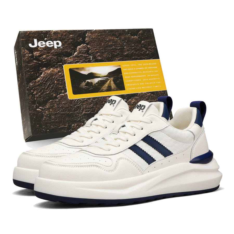 Jeep Cushioning Abrasion Resistant Height Increasing Low top Skateboard Shoes Men's