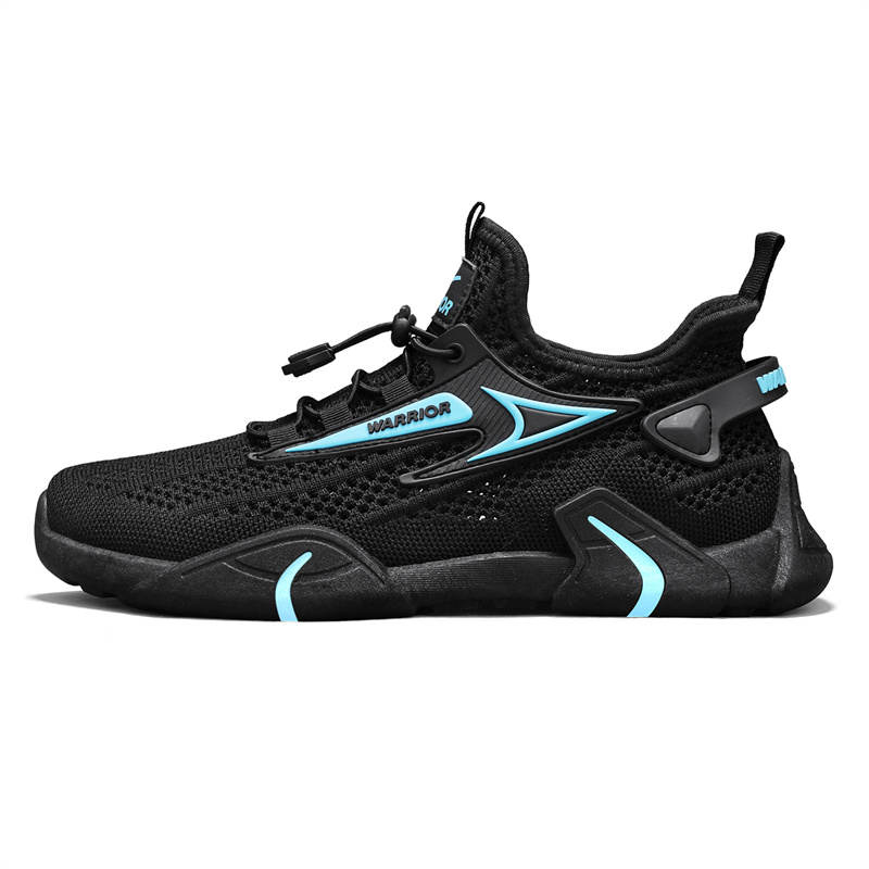 Warrior Coverage, Balance, Abrasion Resistant, Lightweight, Quick Dry Low top Casual Shoes Men's Black Blue