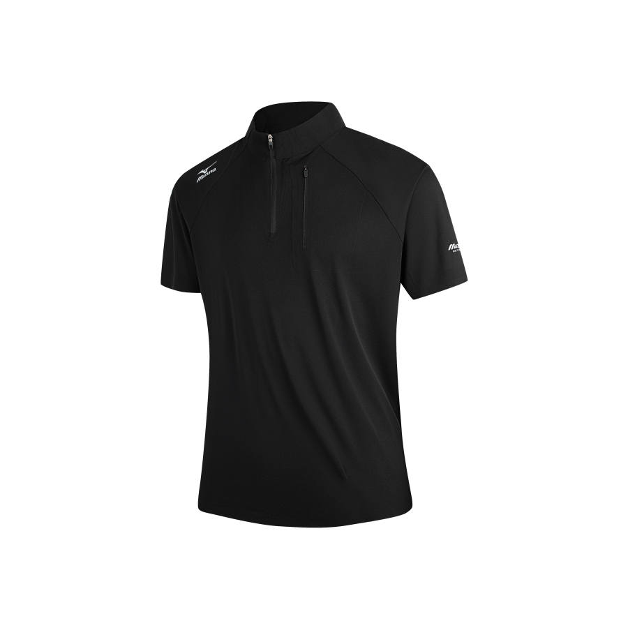 Mizuno Polo Shirts Unisex Stand Collar Thin Straight Fit