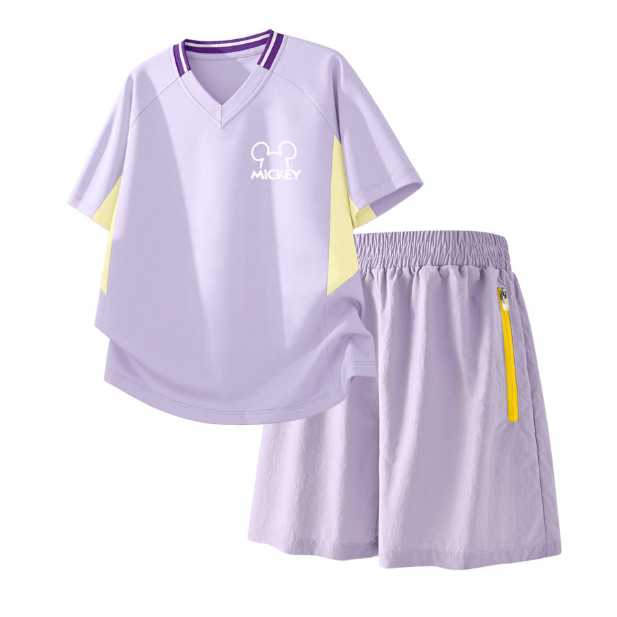 Disney Kids Casual Sportswear Asymmetrical Collar Thin