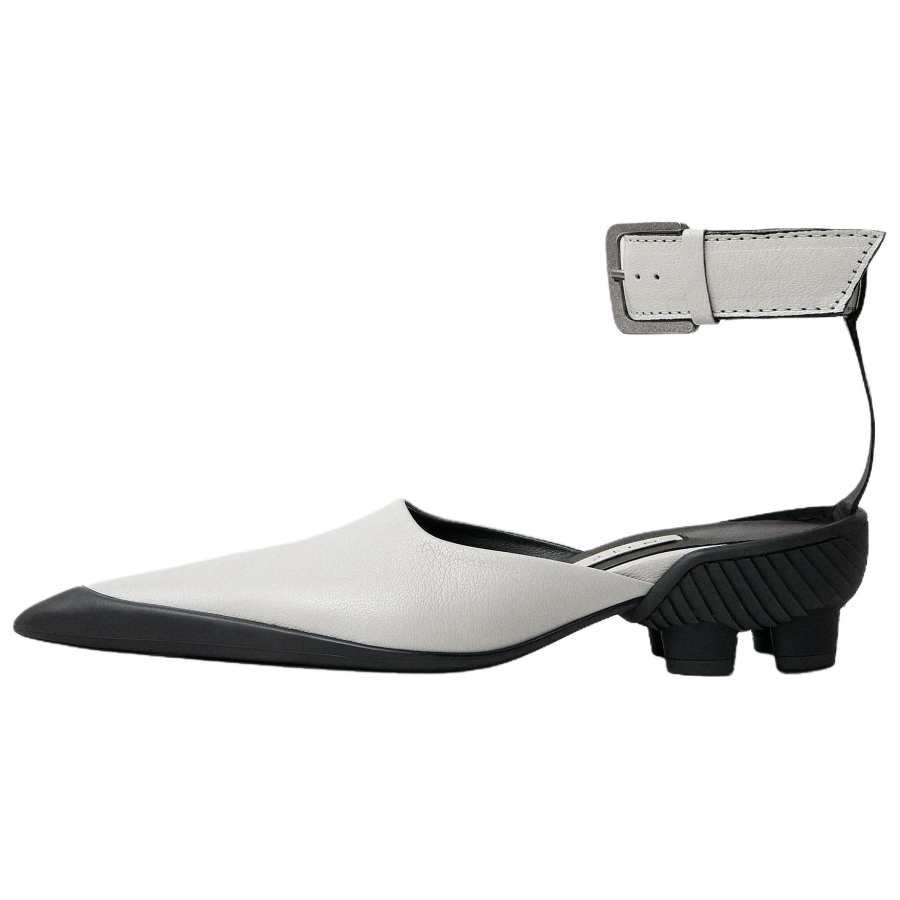 MIISTA Talla Courts Irregular Heel High Heels 5CM Women's Ecru
