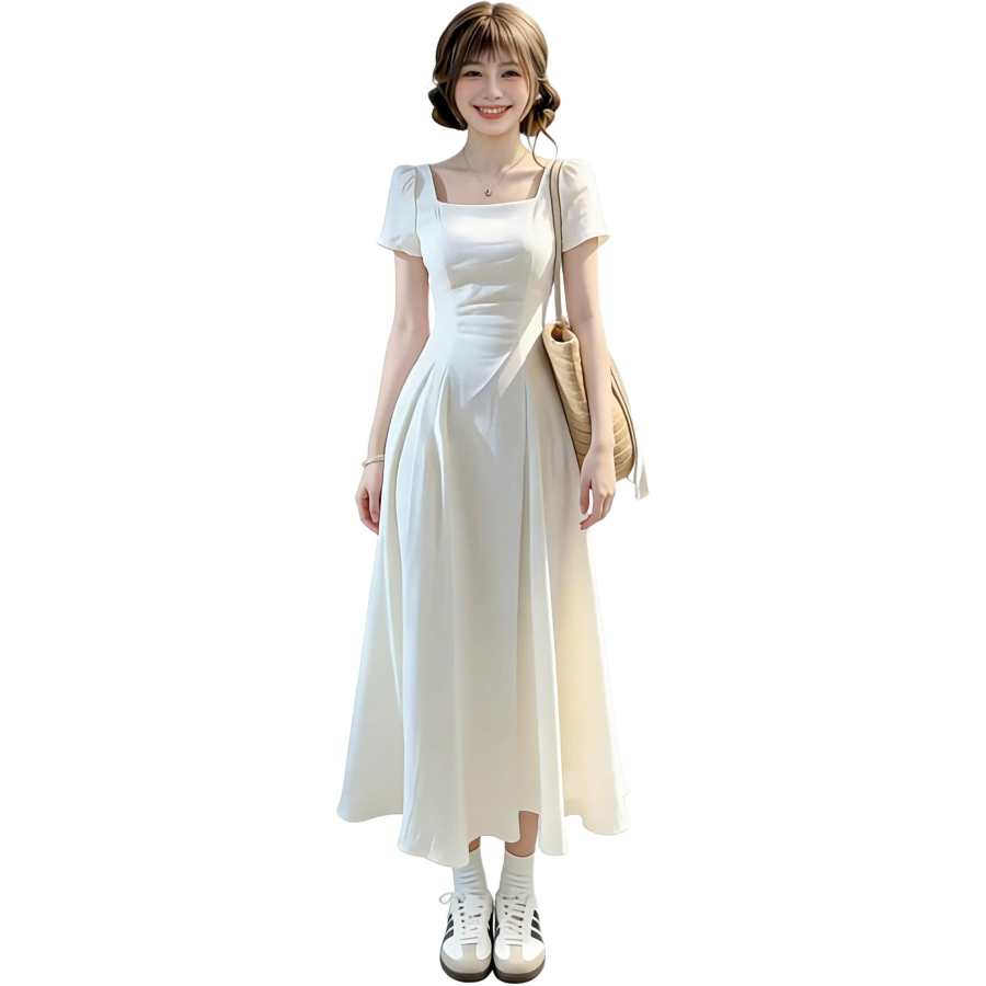 VENICEW Short Sleeved Dress Women's