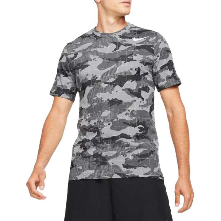 Nike Nike Dri Fit T Shirts Men's Silver Crew Neck