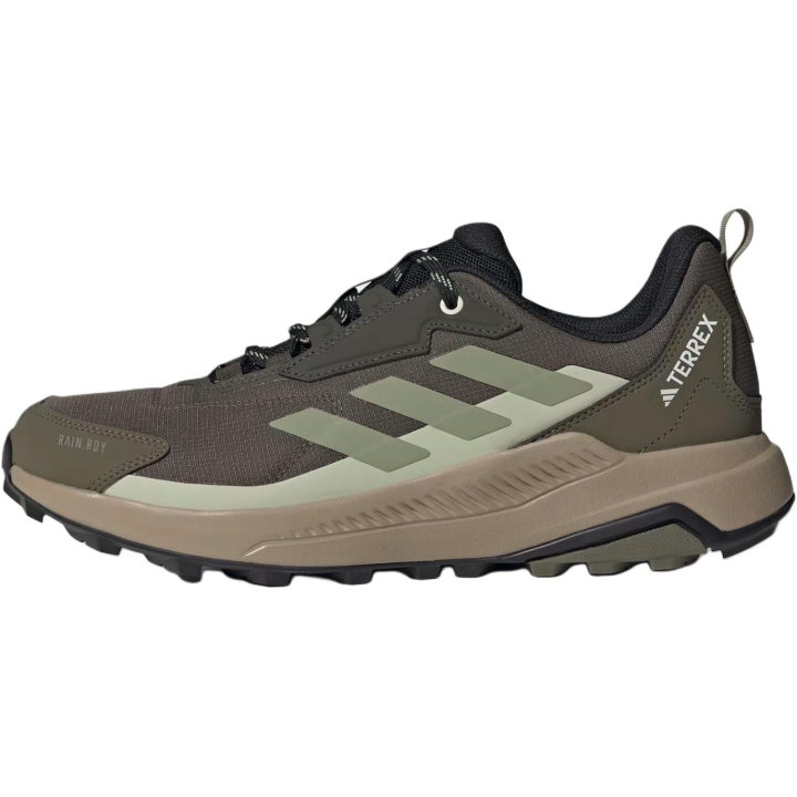 Adidas Adidas Terrex Anylander Waterproof Support Grip Hiking Shoes Men's Dark Gray Army Green