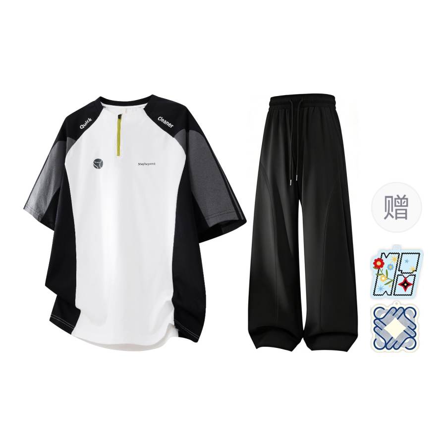 MIIOW Casual Sportswear Unisex Henry Collar Moderate