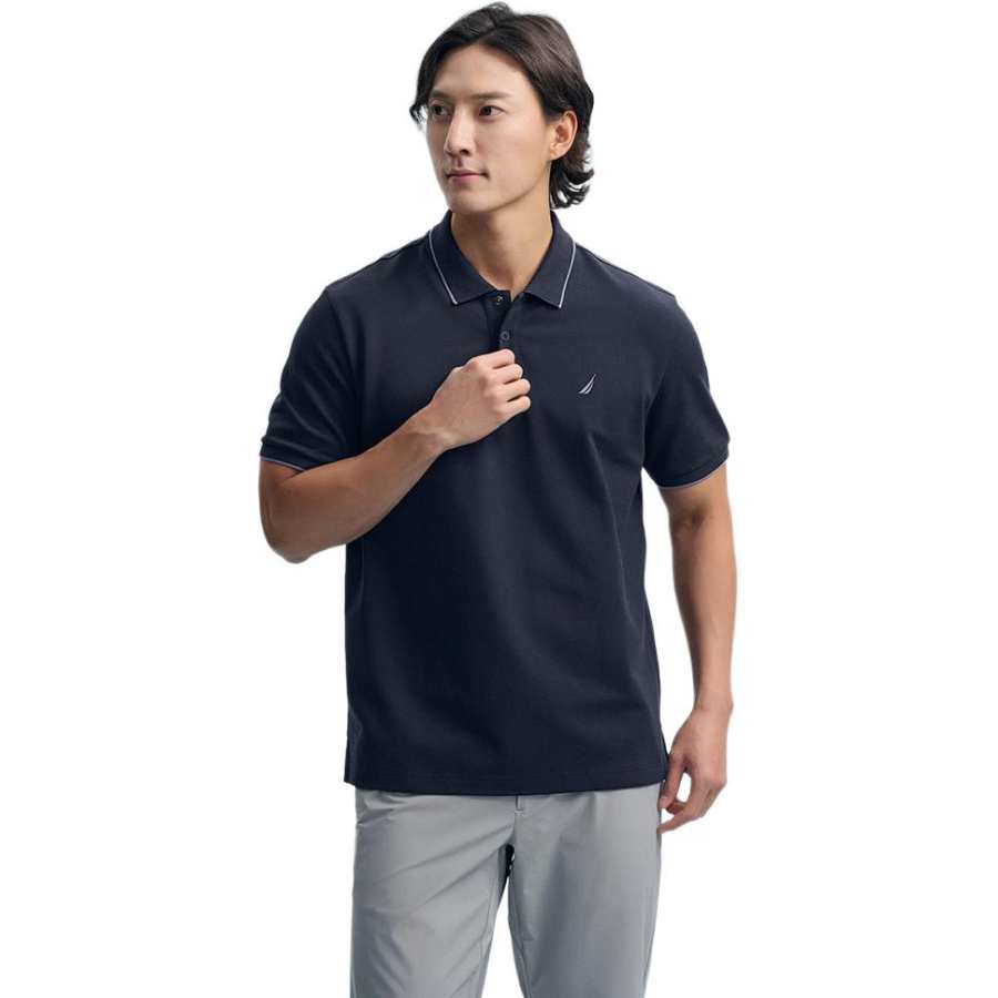 NAUTICA Polo Shirts Men's Lapel Moderate Straight Fit