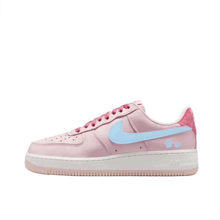 Nike Nike Air Force 1 Sweet And Cute Girlish Style, Girlfriend Leather Slip Resistant, Abrasion Resistant, Lightweight