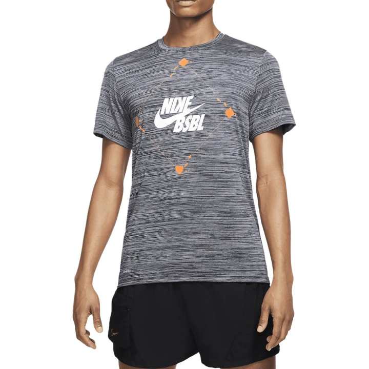 Nike Nike T Shirts Men's Gray Crew Neck