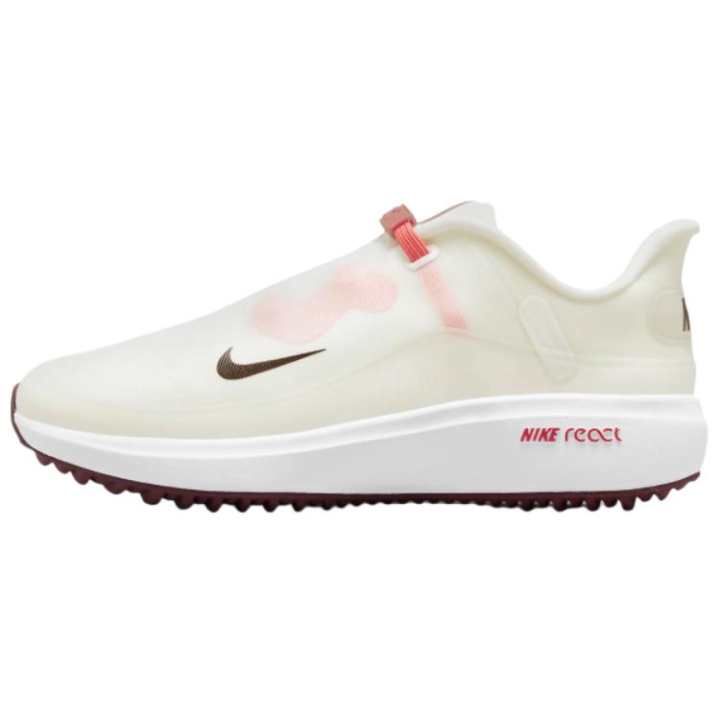 Nike Nike React Ace Tour Golf Shoes Women's Beige White Pink