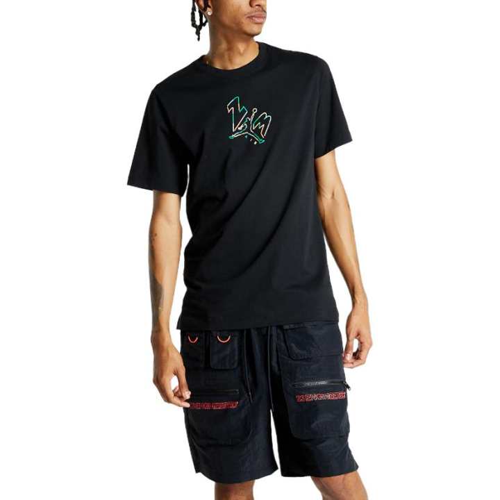 Jordan Jordan Jumpman T Shirts Men's Black Crew Neck