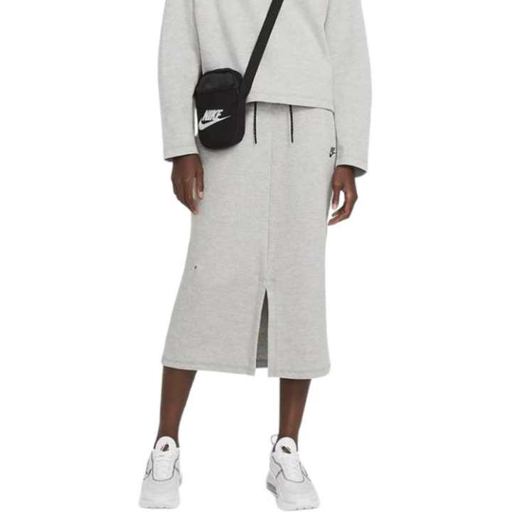 Nike Nike Casual Long Skirts Women's Gray Moderate Midi Skirt