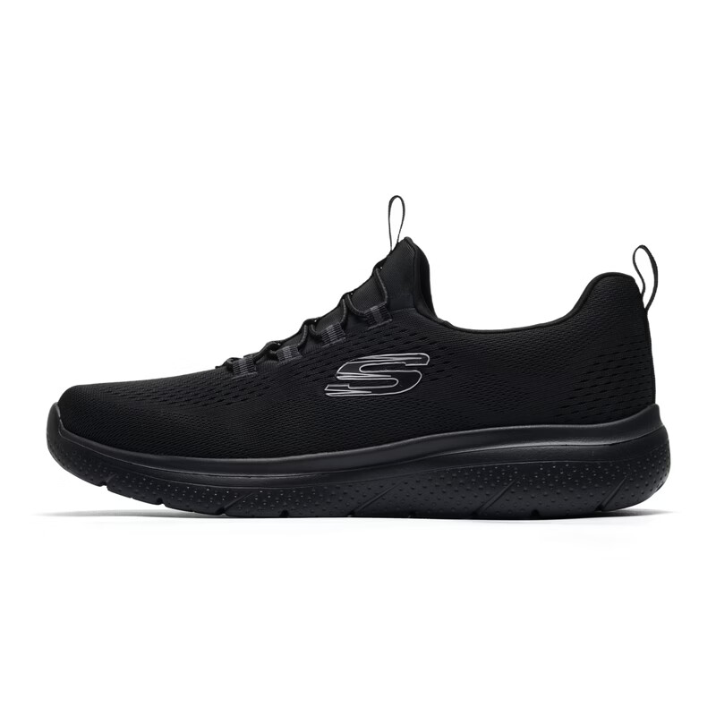 Skechers Fabric Breathable Running Shoes Men's Black