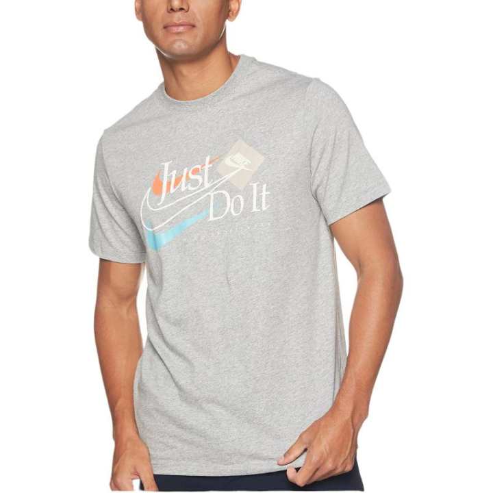 Nike Nike T Shirts Men's Dark Gray Heather Crew Neck