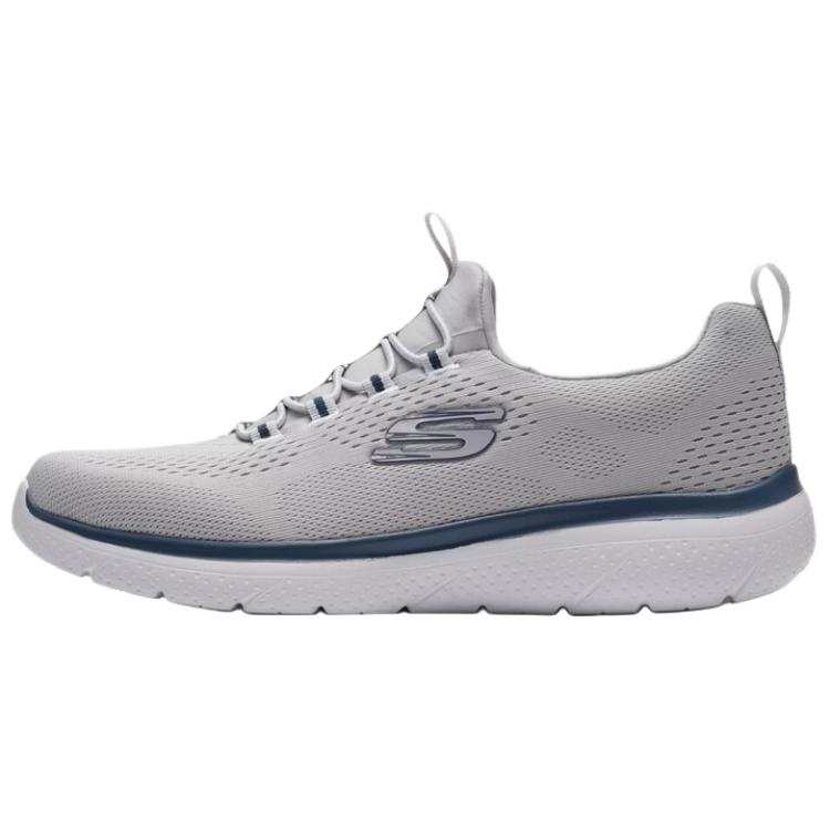 Skechers Fabric Breathable Running Shoes Men's Gray