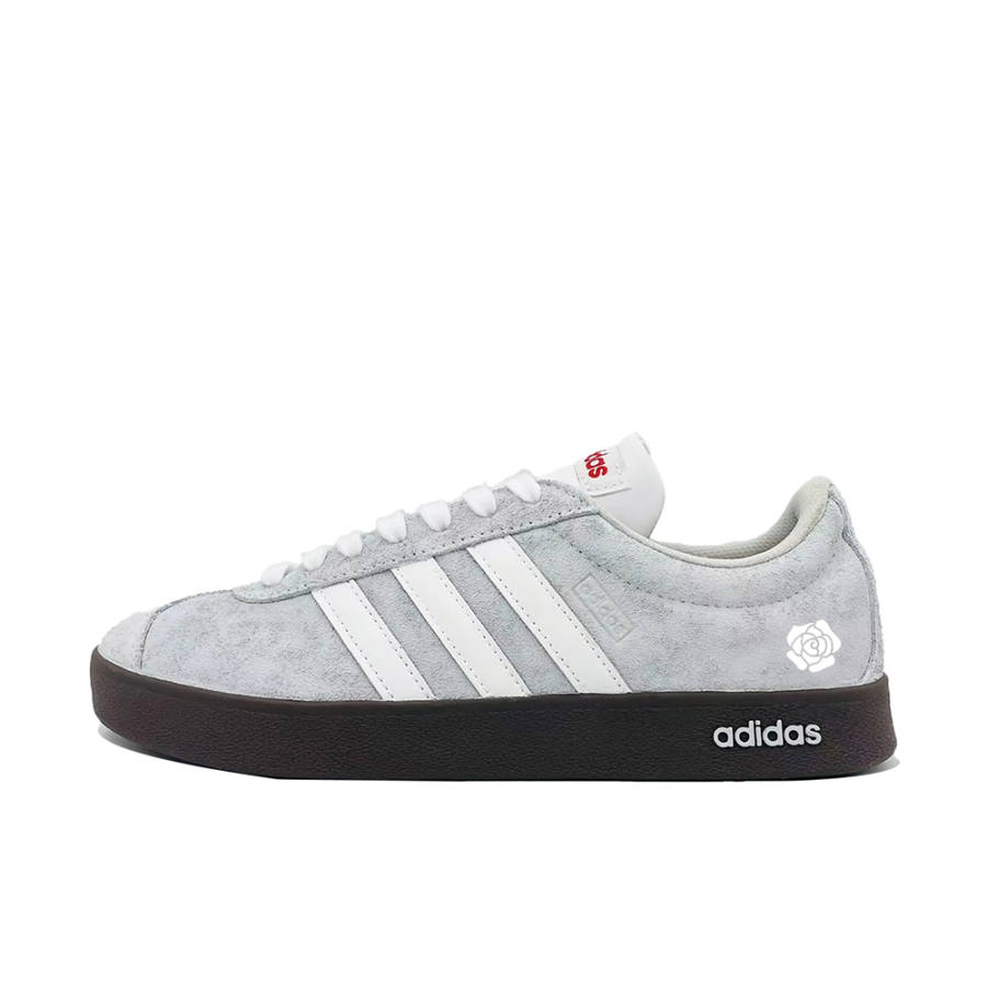 Adidas Adidas VL COURT 2.0 Low top Skateboard Shoes Unisex Elegant Fresh Camellia Gray Classic Chanel Inspired