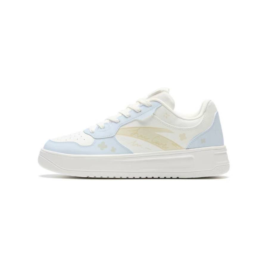 Anta Easy Sweet Cherry Cloud Blue Yellow, Refreshing Campus Style, Hand Drawn, Sketch, Cute, Sweet Style, Niche