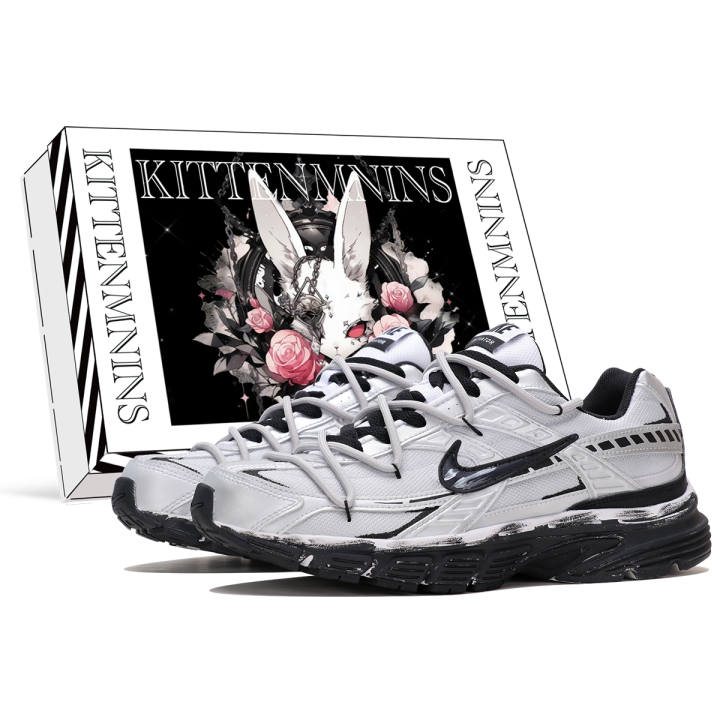 Nike Nike Initiator Cushioning Support Breathable Low top Running Shoes Men's Silver Black