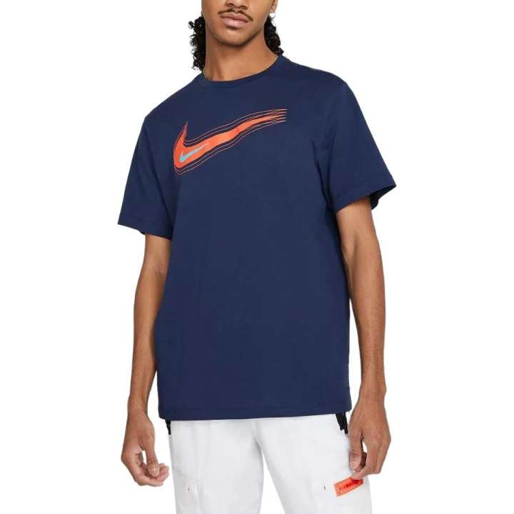 Nike Nike T Shirts Men's Dark Blue Crew Neck