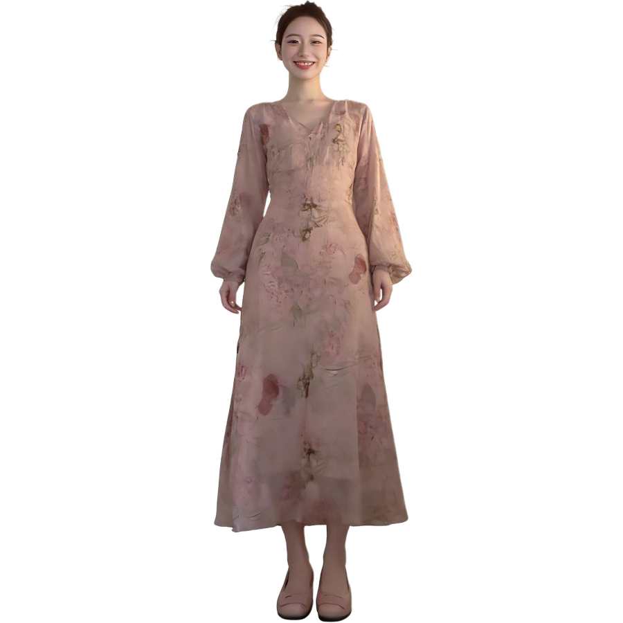 VENICEW Long Sleeved Dress Women's