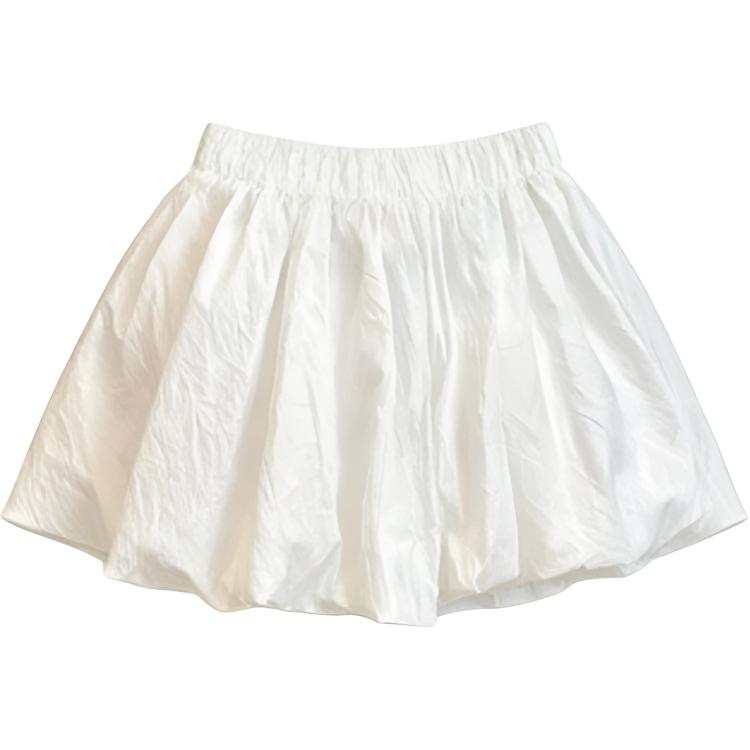 DUSHE Casual Short Skirts Women's Thin Short Puffy Skirt