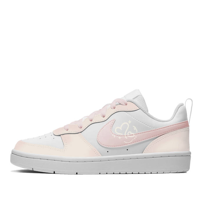 Nike Nike Court Borough 2 Cloud Pink Cherry Blossom, Soft, Versatile, Girlish, Fashion Trend Leather Individual