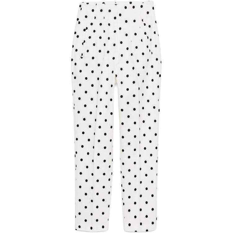 ZARA Casual Pants Women's White Moderate Straight Fit Pants