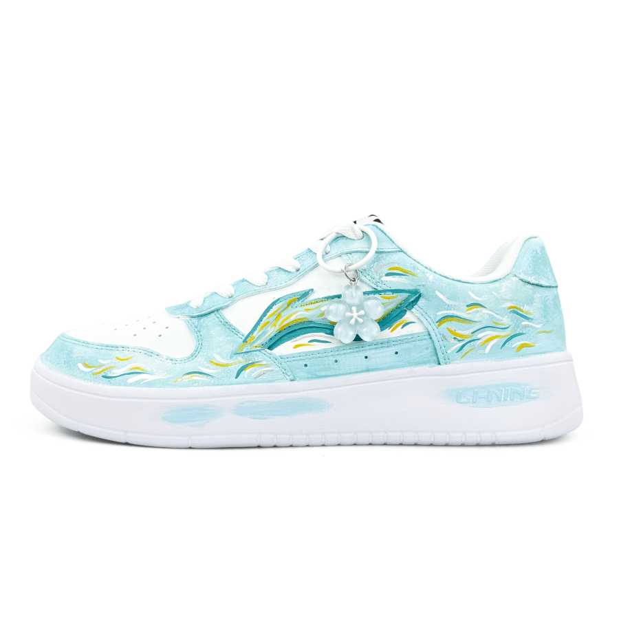 Li-Ning Li Ning Floating Boat Cushioning Lightweight Low top Skateboard Shoes Unisex Clear Ice Blue
