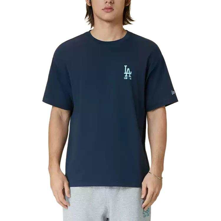 New Era T Shirts Unisex Dark Blue Crew Neck
