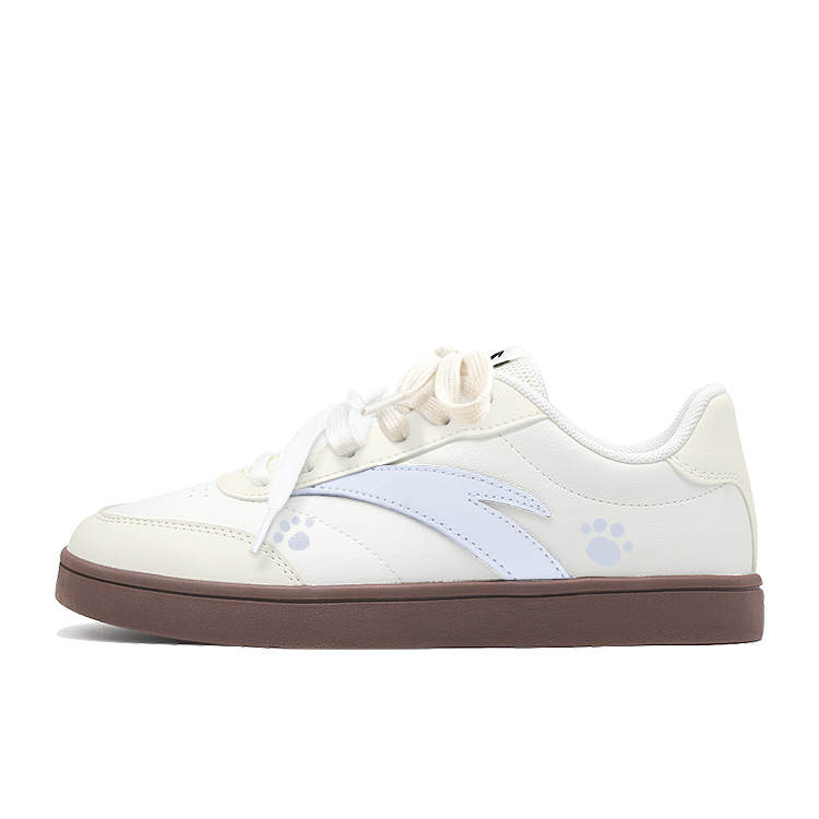 Anta Easy Synthetic Leather, Textile Cushioning Slip Resistant Low top Skateboard Shoes Women's