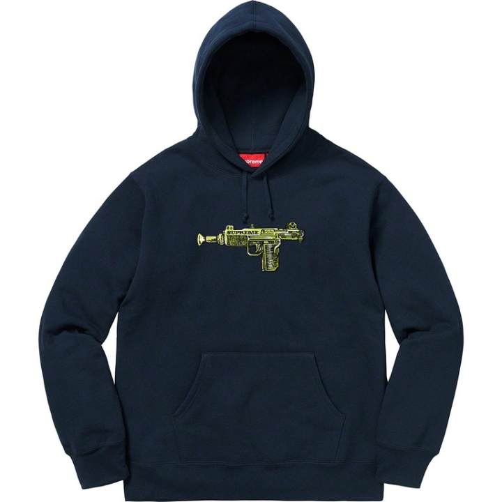 Supreme Supreme Sweatshirts Unisex Marine Blue Hooded Moderate