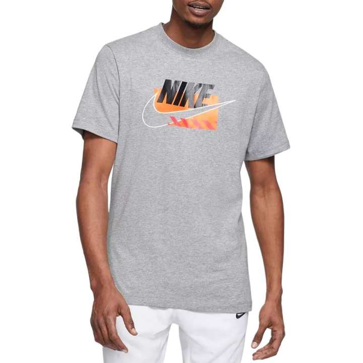 Nike Nike T Shirts Men's Gray Crew Neck