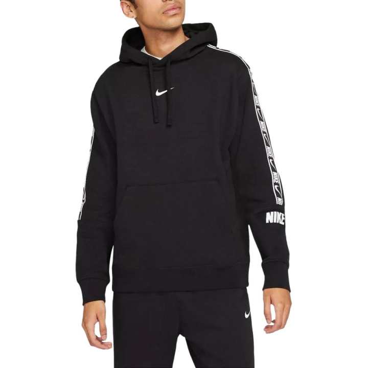 Nike Nike Sweatshirts Men's Black Hooded Non Detachable Moderate