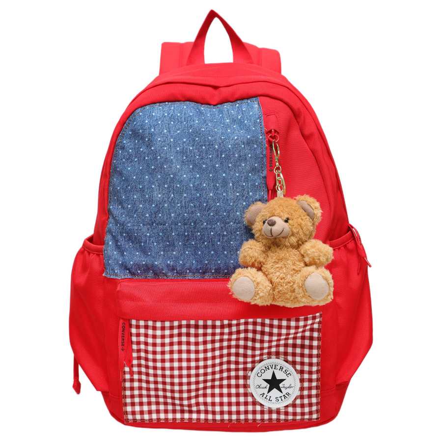 Converse Converse Polyester Backpack Medium Unisex Preppy Red