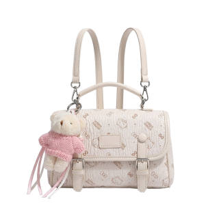 YALU Pu Backpack Regular Women's Multicolor