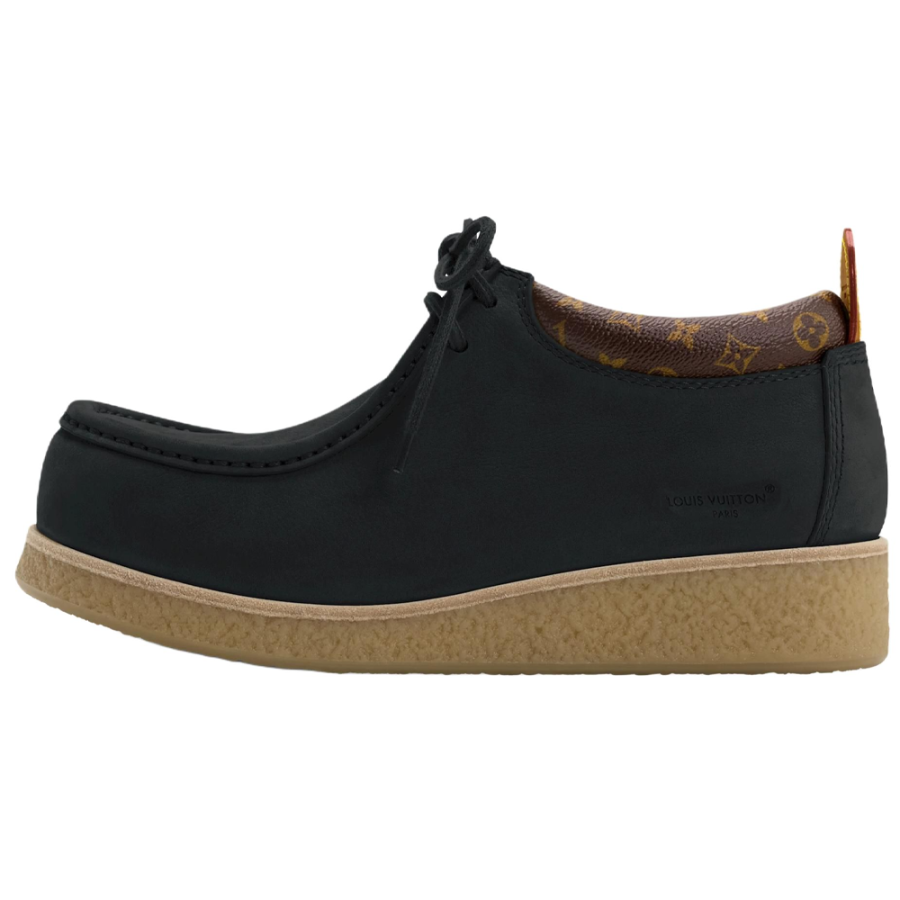 LOUIS VUITTON Bubble Gum Casual Leather Shoes Men's Black