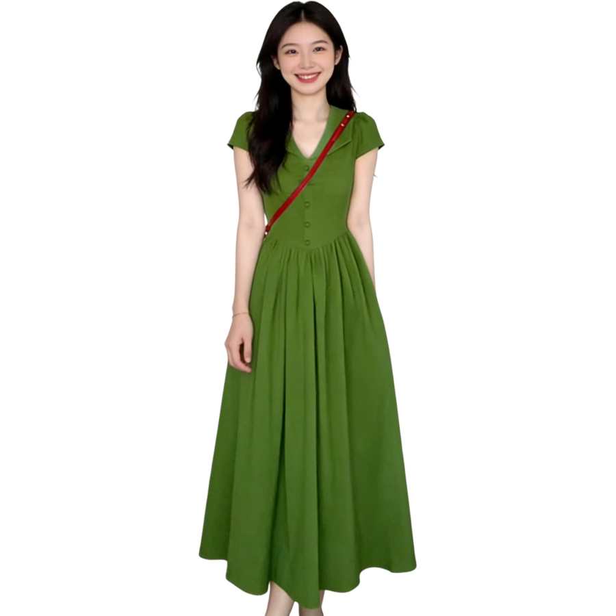 VENICEW Short Sleeved Dress Women's