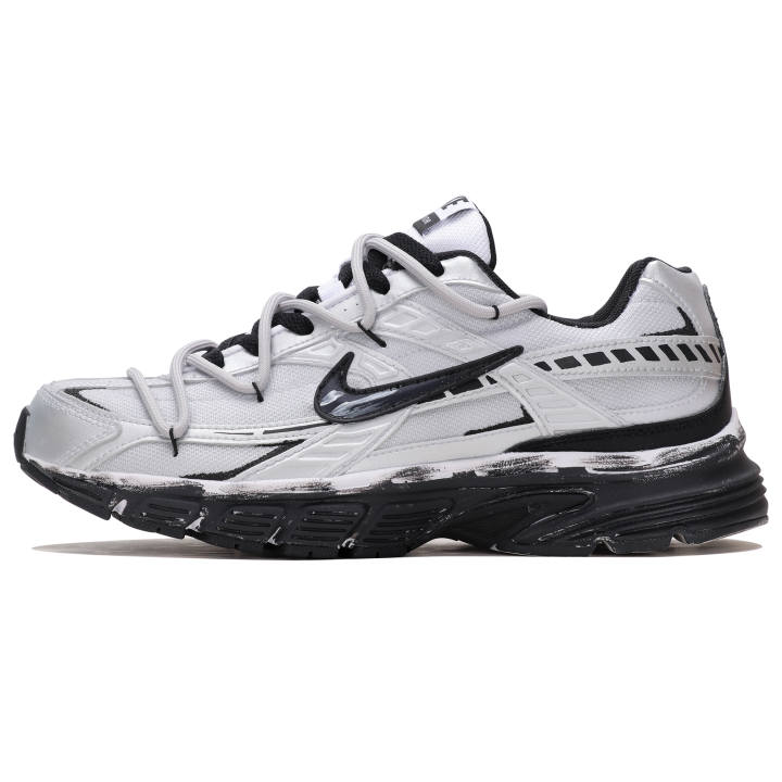 Nike Nike Initiator Cushioning Support Breathable Low top Running Shoes Men's Silver Black
