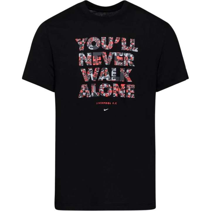 Nike Nike Liverpool T Shirts Men's Black Crew Neck