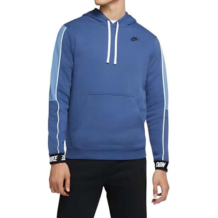 Nike Nike Air Sweatshirts Men's Blue Hooded Non Detachable Moderate Straight Fit