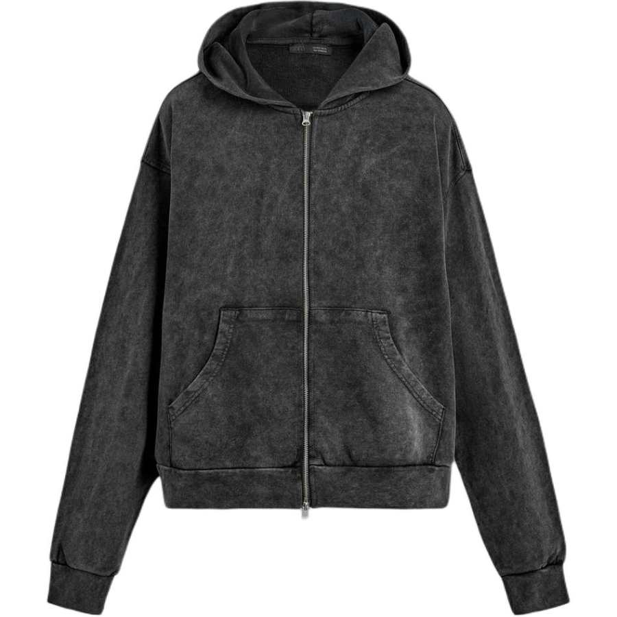 ZARA Sweatshirts Men's Deep Anthracite Hooded Moderate
