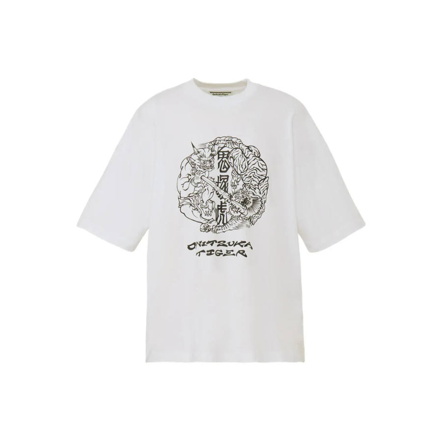 Onitsuka Tiger GRAPHIC TEE T Shirt Unisex White