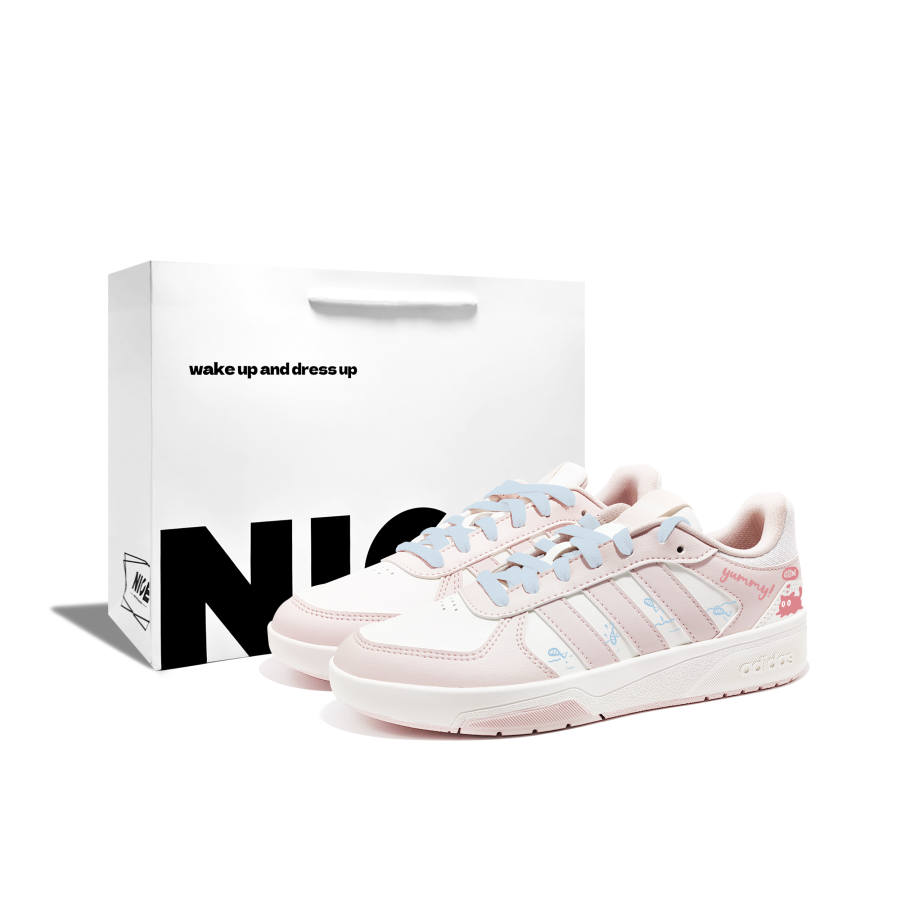 Adidas Adidas COURTBEAT Fish Fishing R Pu Low top Skateboard Shoes Unisex Pink