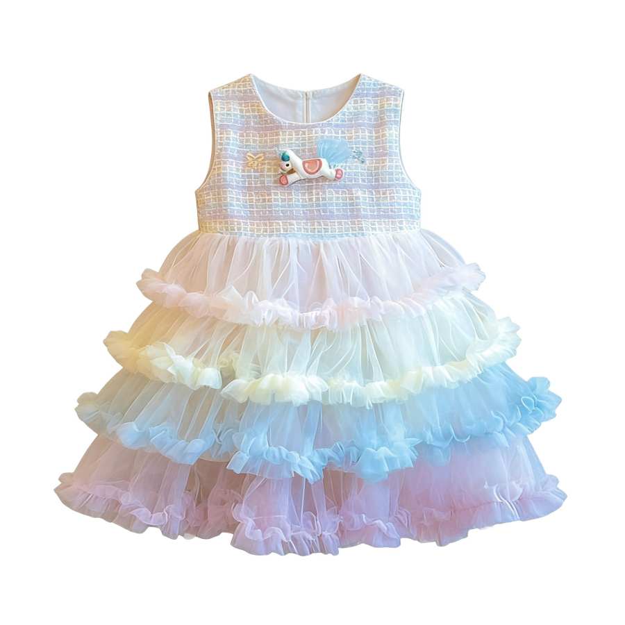 Lanza Lanza Kids Dresses Crew Neck Moderate