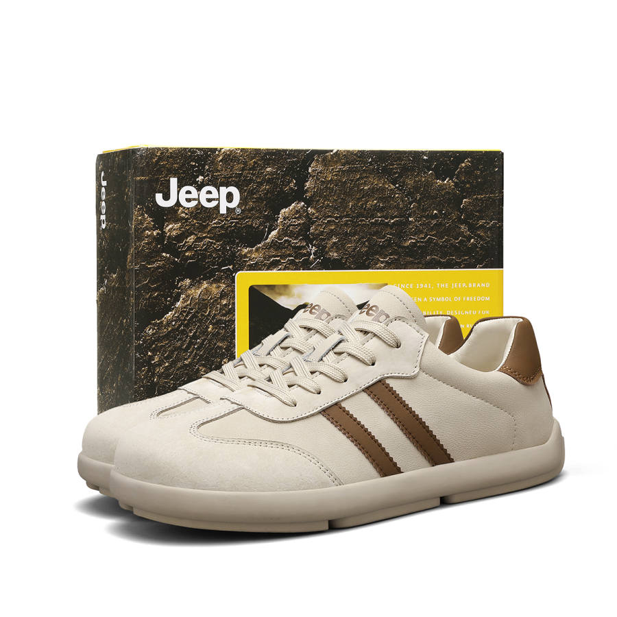 Jeep Abrasion Resistant Height Increasing Low top Skateboard Shoes Men's